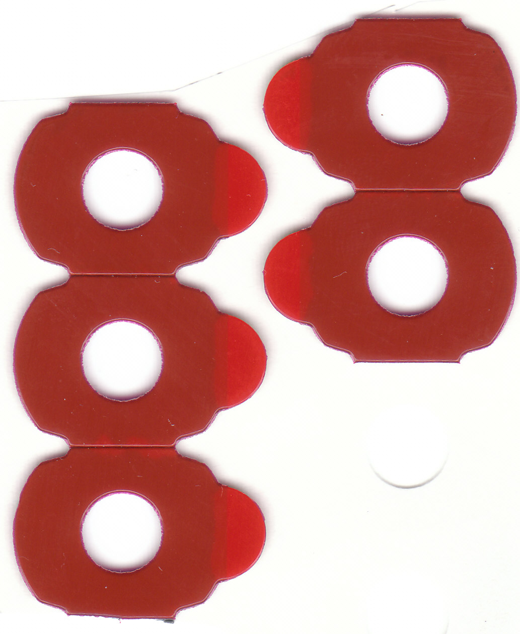 RED FIVE | Klebepad Durchmesser 14 Millimeter